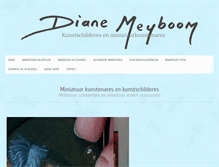 Tablet Screenshot of dianemeyboom.com